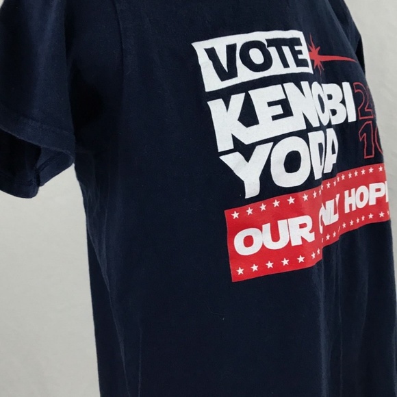 Star Wars Vote Kenobi Yoda Our Only Hope Black XL - Picture 6 of 6